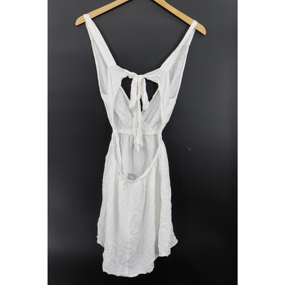 Asos open tie back tank top mini dress womens 6 angelcore romantic coastal - Picture 5 of 6
